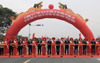 Thông xe quốc lộ 37 và cầu sông Hóa nối Thái Bình với Hải Phòng