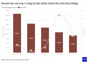 Thị phần 5 &apos;ông lớn&apos; bảo hiểm nhân thọ biến động nhẹ, Prudential giành lại số 2