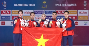 SEA Games 32: Aerobic lập hat-trick vàng, U22 Việt Nam đối đầu cùng Indonesia